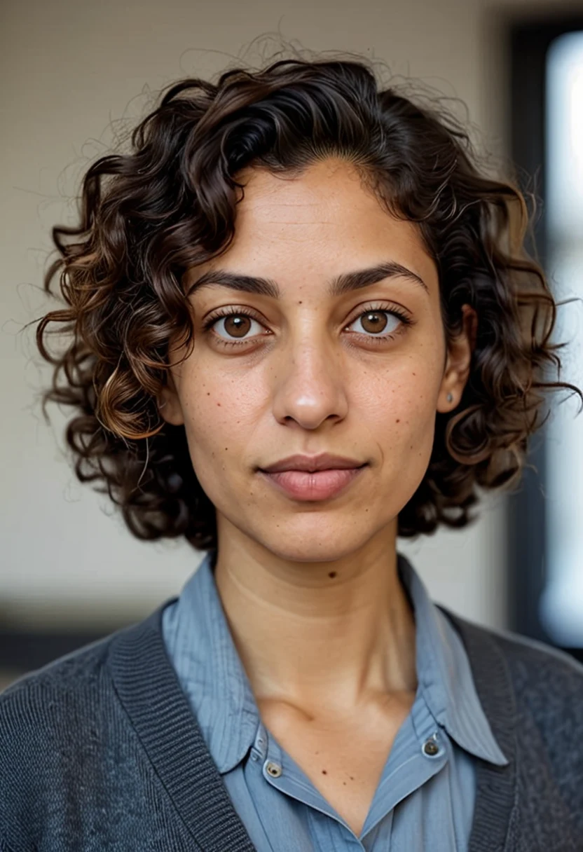 AI-generated portrait of Leila Haddad